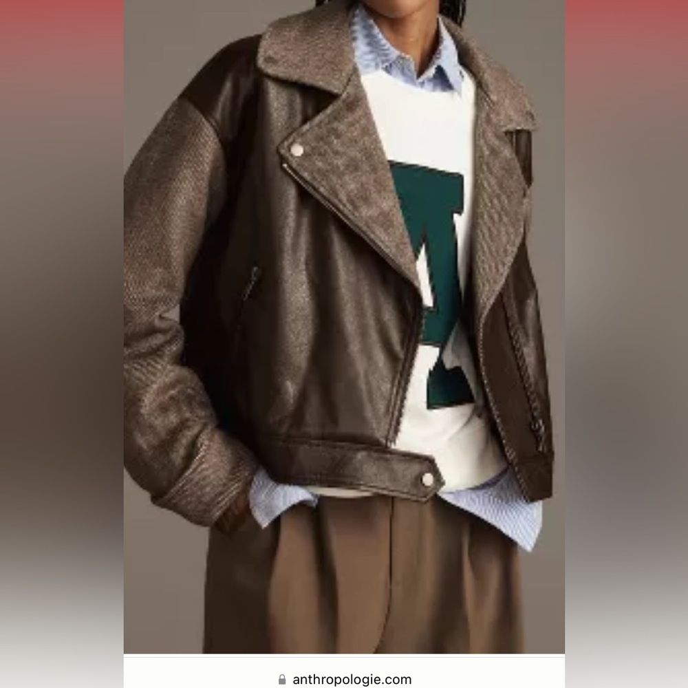Brand new !! Anthropologie moto jacket